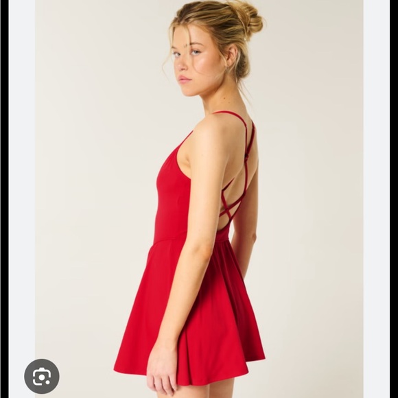 Hollister Red Mini Active Dress - Picture 2 of 7